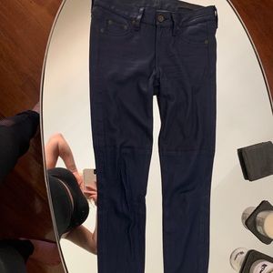RAG & BONE BLUE LEATHER PANTS